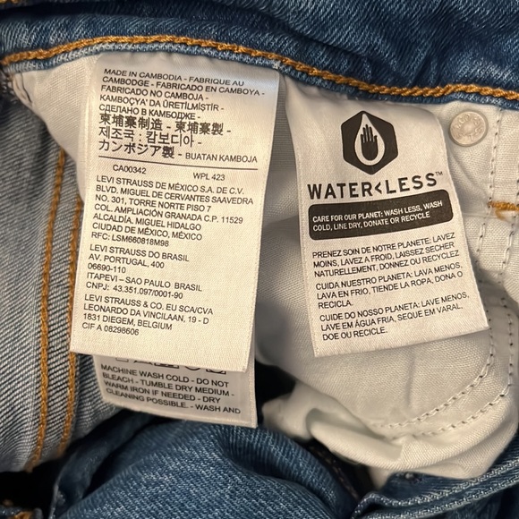 Levi's® Premium WEDGIE STRAIGHT FIT WOMEN'S JEANS 28x26 - Medium Blue - Picture 8 of 12